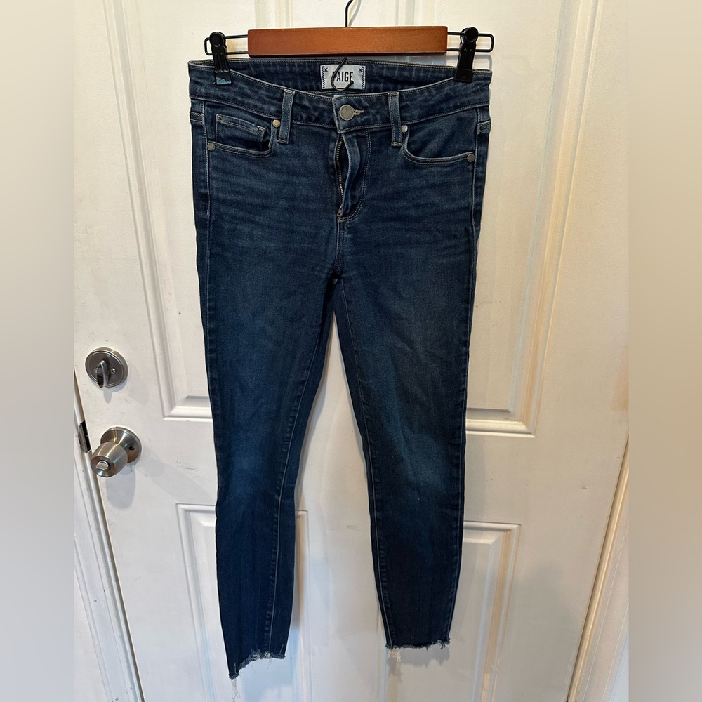 Paige dark blue jeans sz 27